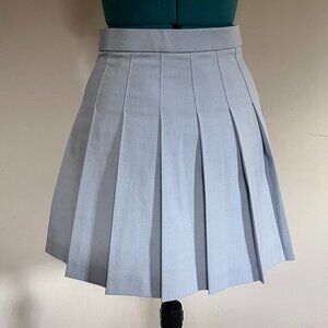 Uniqlo Light Blue Pleated Tennis Skirt - Size Small